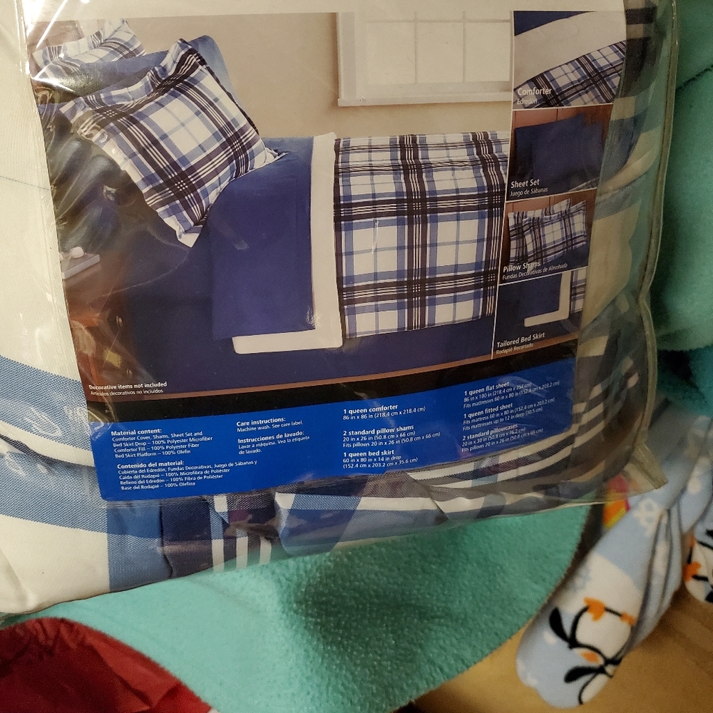 Bed in a bag.  Set of two, Queen bed size.